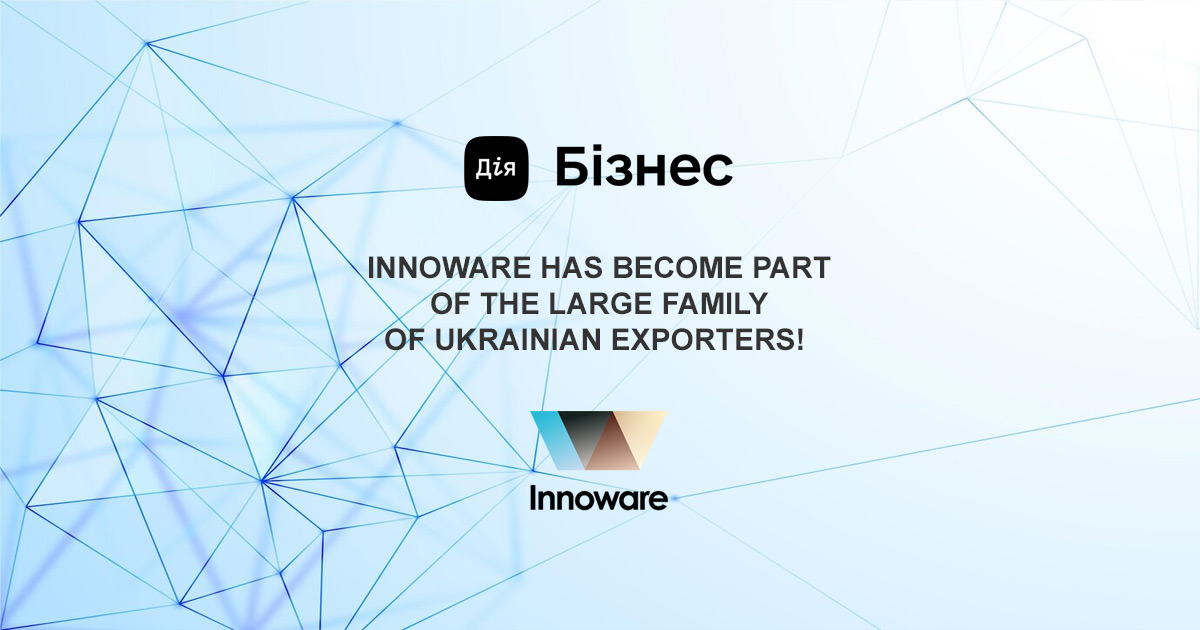 Innoware has become part of the large family of Ukrainian exporters!