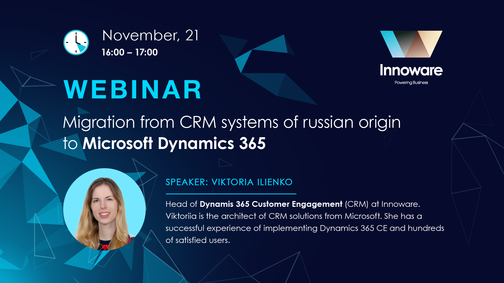 Join the practical webinar: "Migration from russian CRM systems to Microsoft Dynamics 365 solutions"