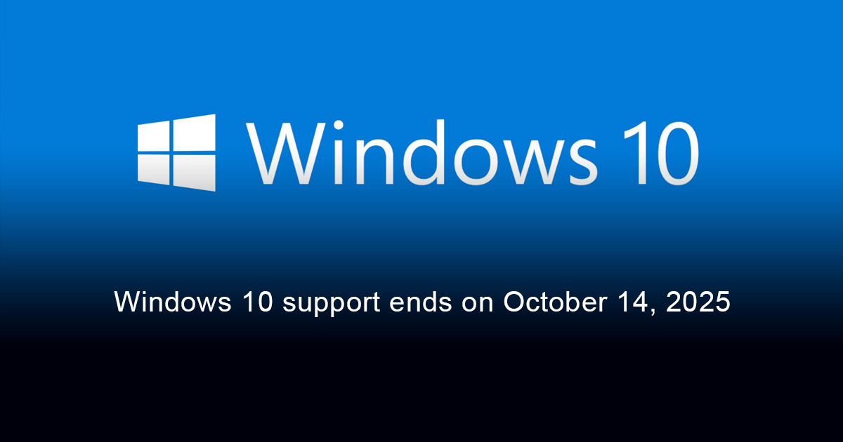 Windows 10 support ends on October 14, 2025. What should businesses do?