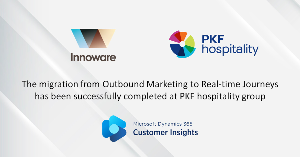 The migration from Outbound Marketing to Real-time Journeys has been successfully completed at PKF hospitality group