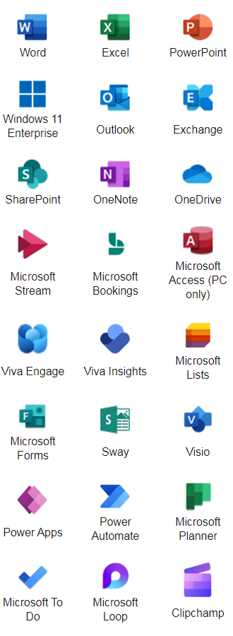 Microsoft 365 E3 (no Teams)