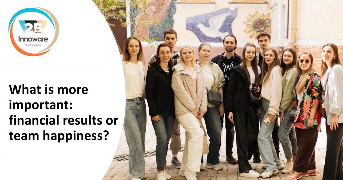 What is more important: financial results or team happiness?